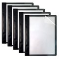 Better Office Products Clear Front Report Covers, Letter Size, Poly Back Cover, with Fasteners, Black, 25PK 36025